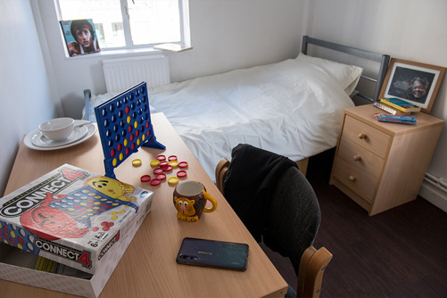 Image of room in probation approved accommodation